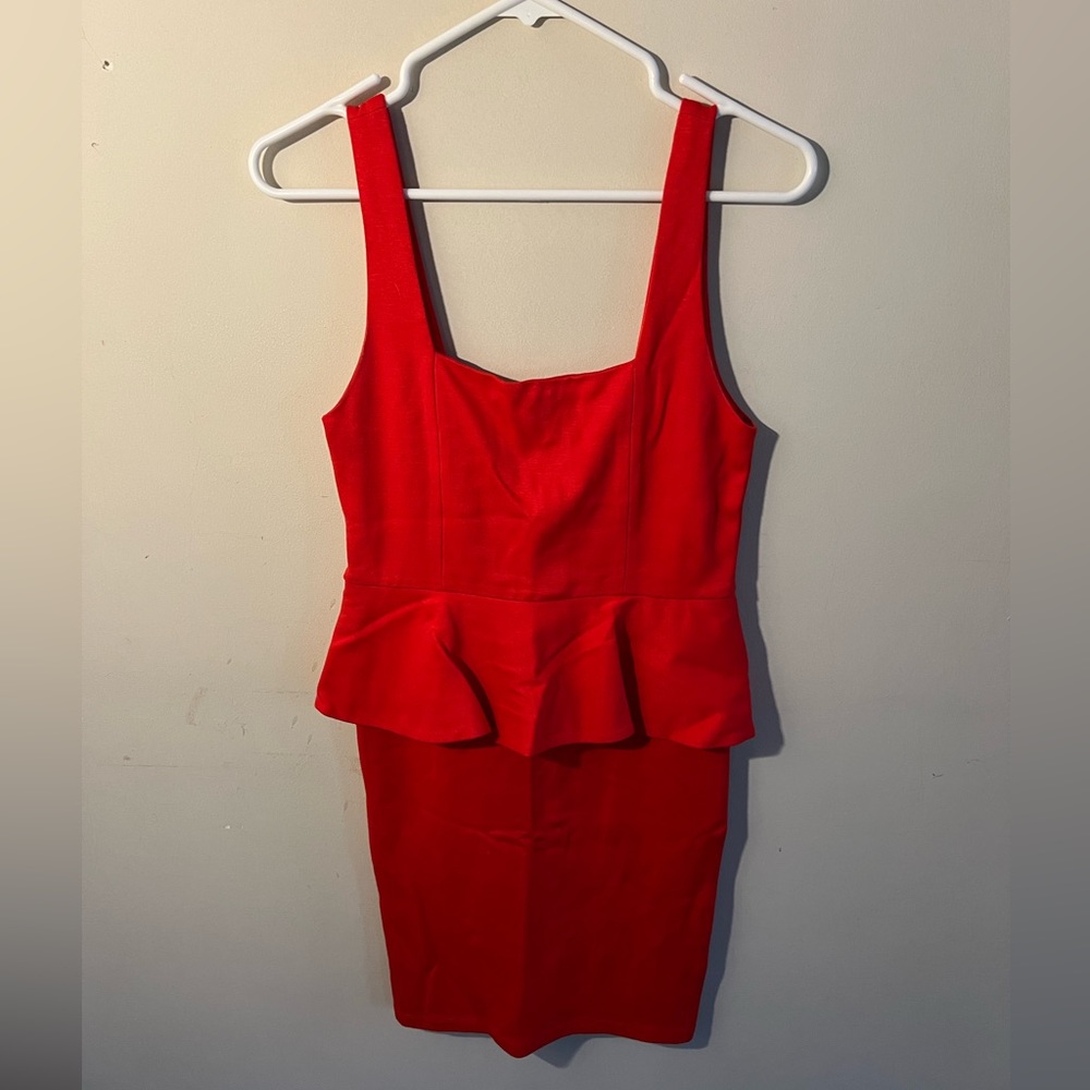Peplum Dress with Square Neckline